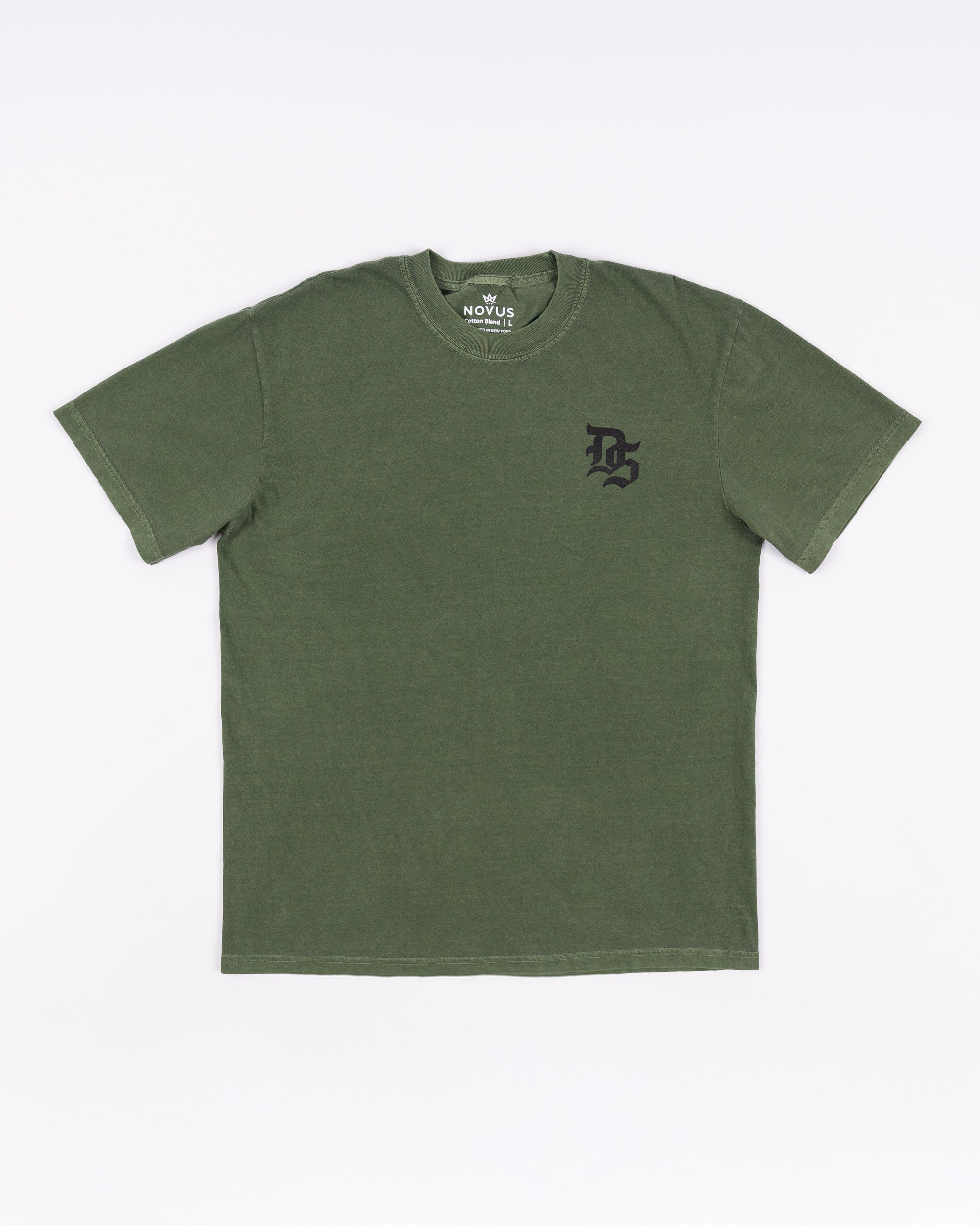 Daru Strong Washed Cotton SS Tee – Military Green
