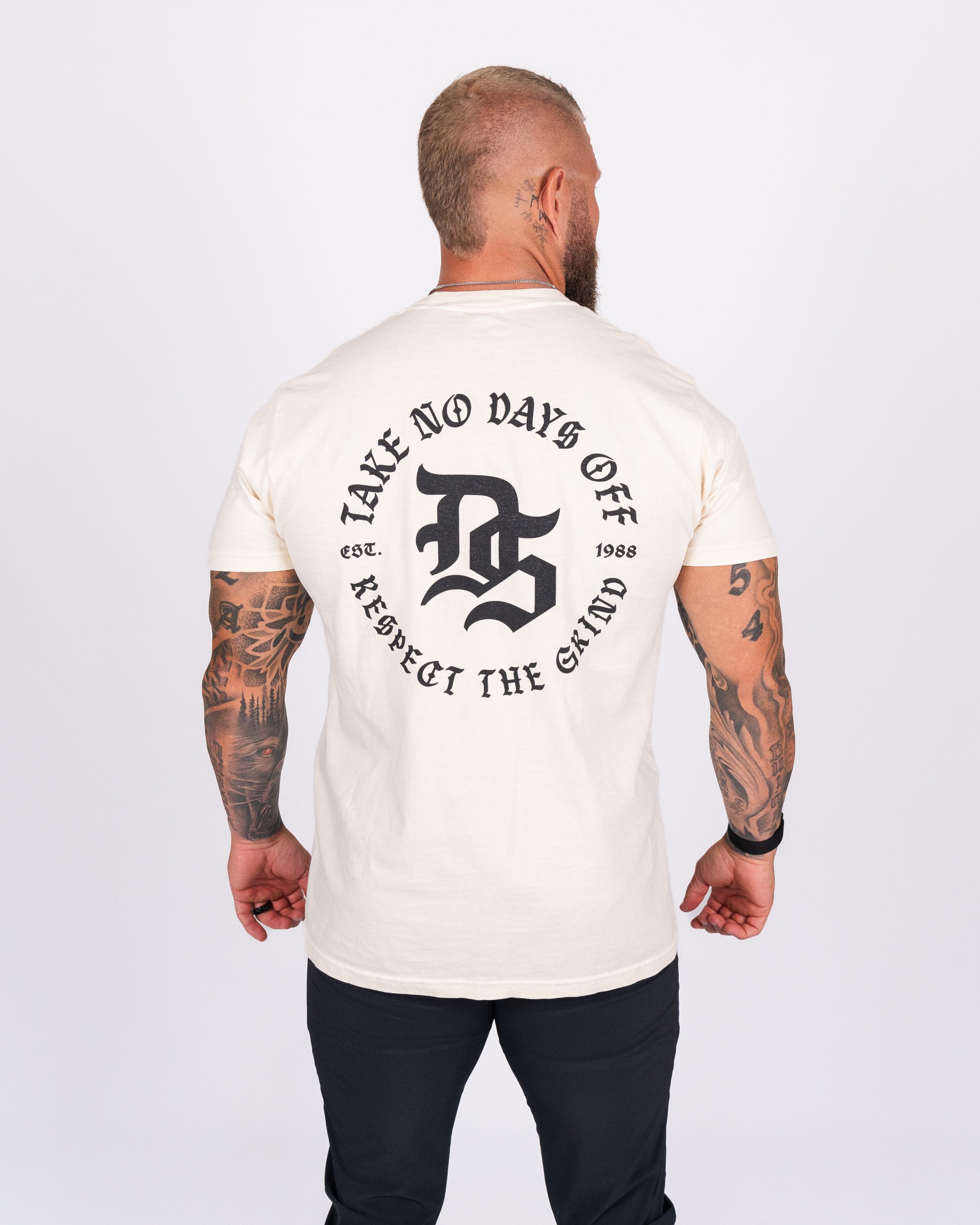 Daru Strong Washed Cotton SS Tee – Cream