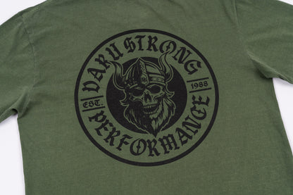 Daru Strong Washed Cotton SS Tee – Military Green