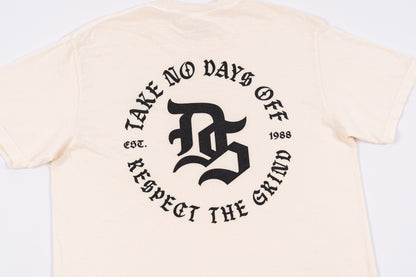 Daru Strong Washed Cotton SS Tee – Cream